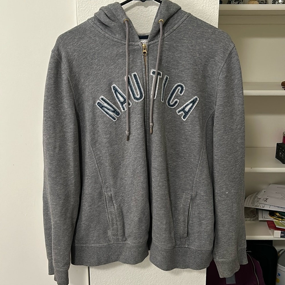 Grey zip up jacket